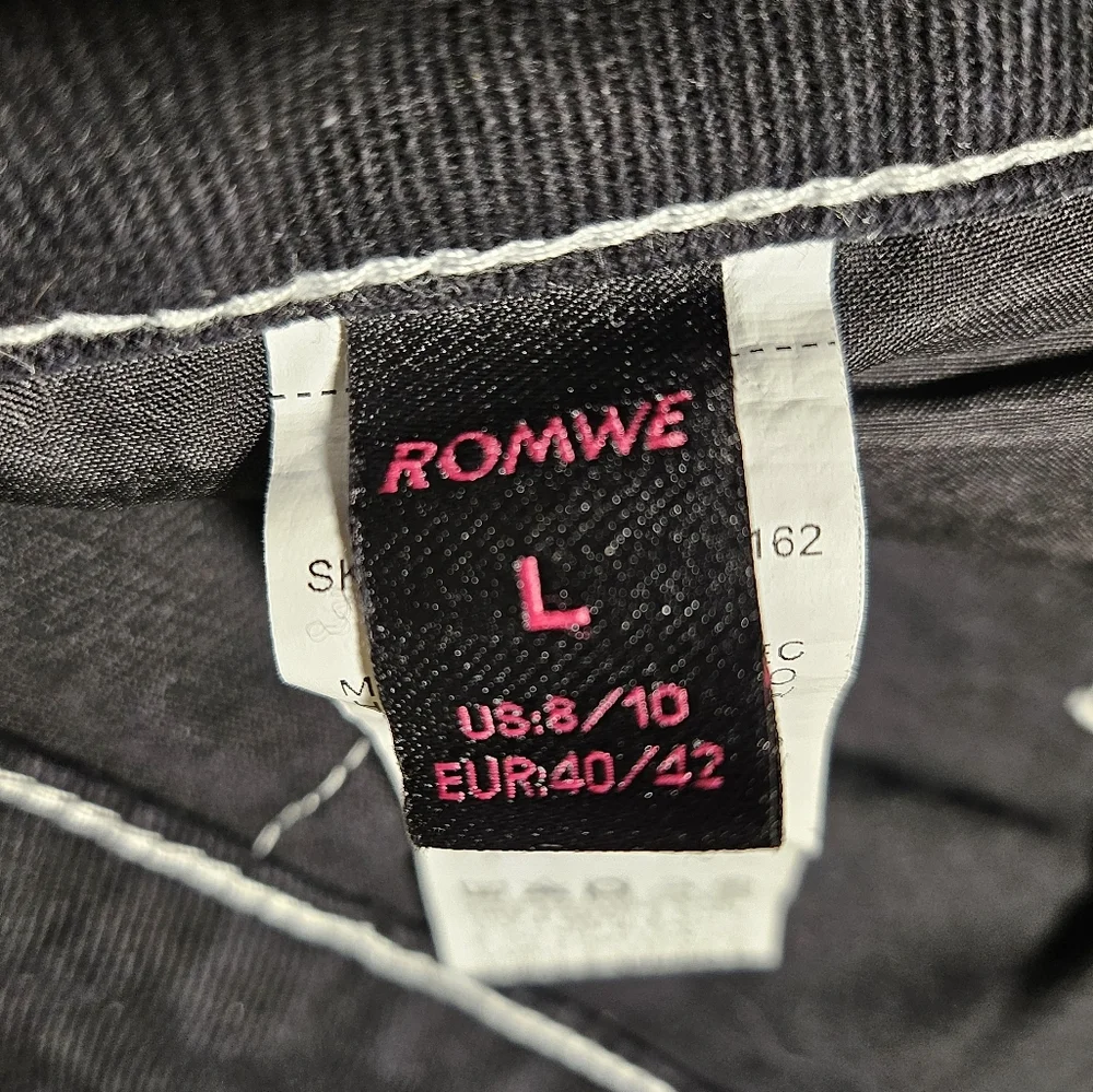 Black Cargo Pants with White Stitching - Picture 9 of 14